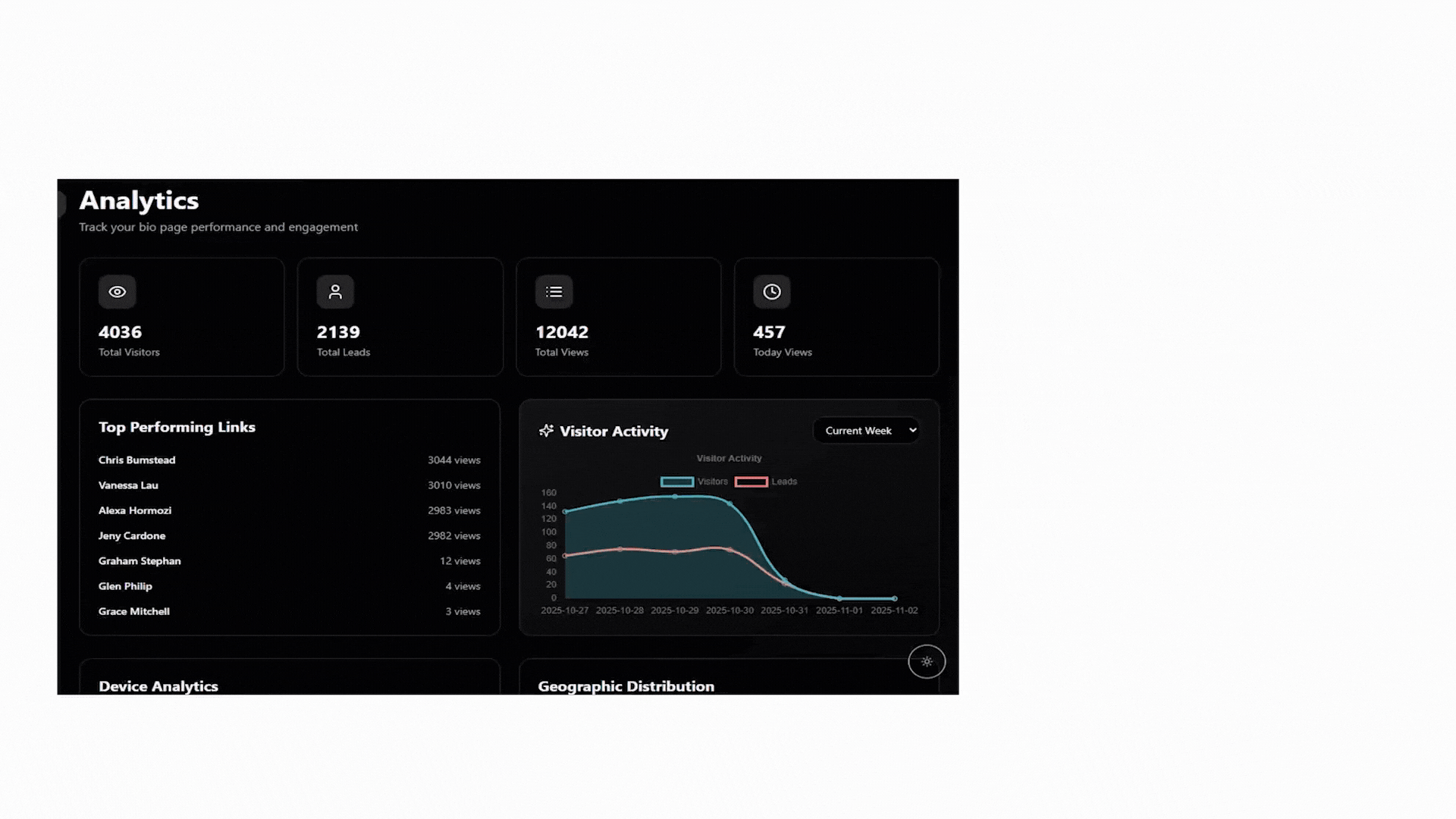 Cinematic Page Feature
